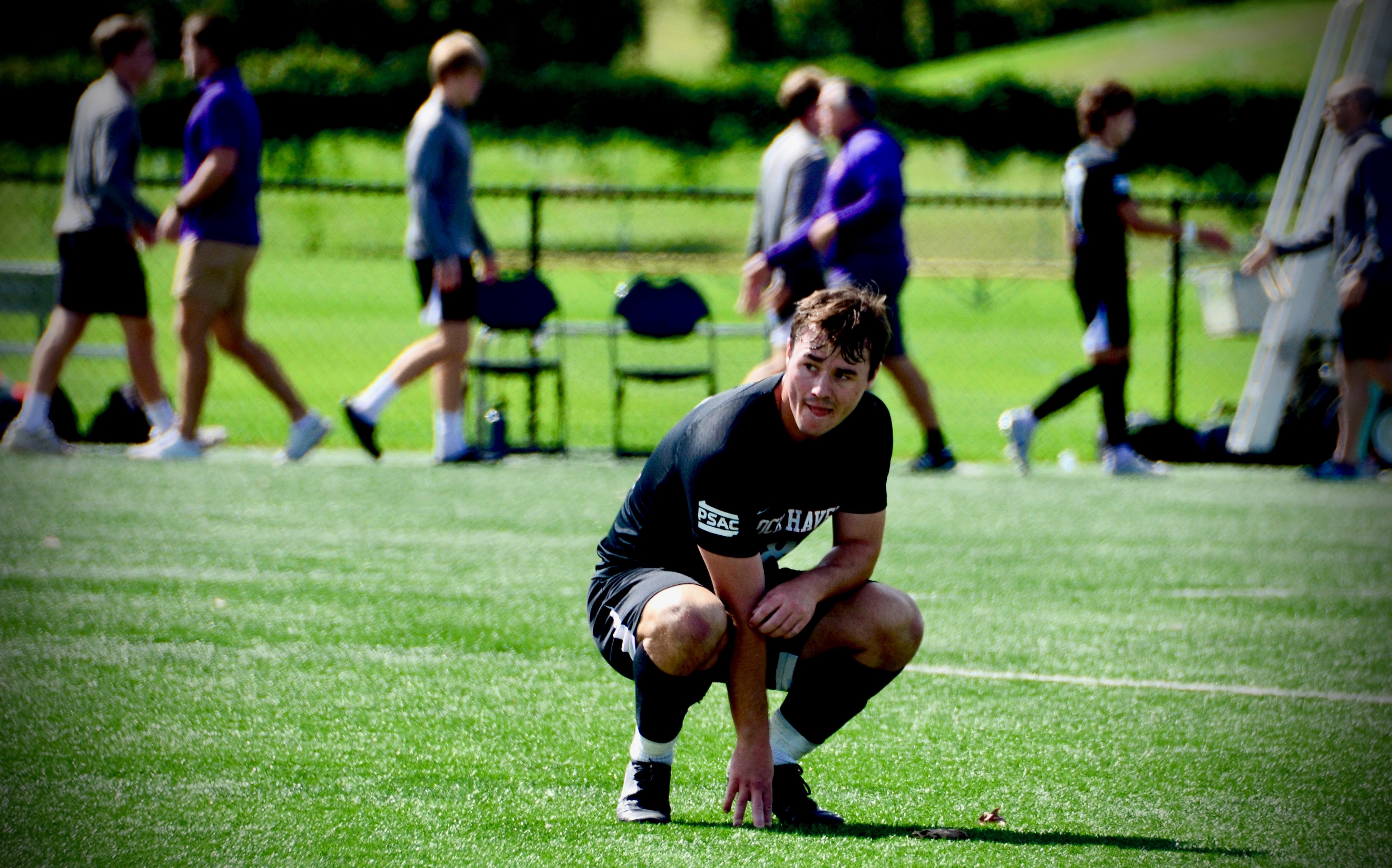 Alex Neal playing soccer